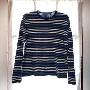 Banana Republic lightweight cotton striped sweater